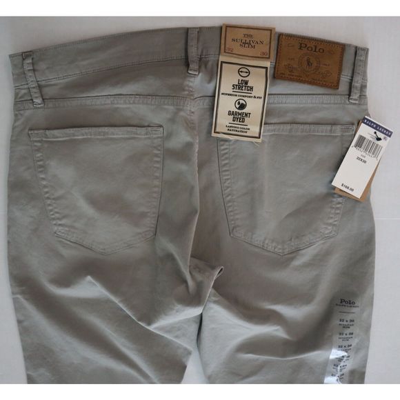 Polo Ralph Lauren Men's Sz 32x30 Gray The Sullivan Slim Low Stretch Jeans $168 - Picture 7 of 10